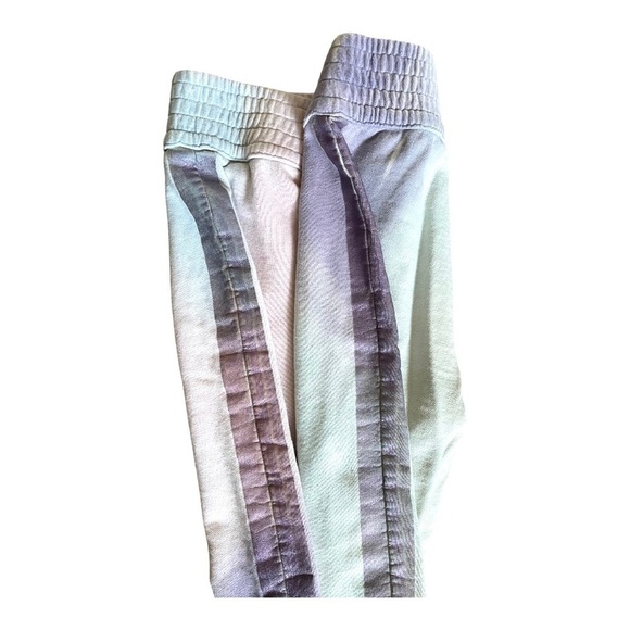Mother Springy Lounger Jogger Pant Pastel Tie Dye Purple Stripe XS - Picture 7 of 9